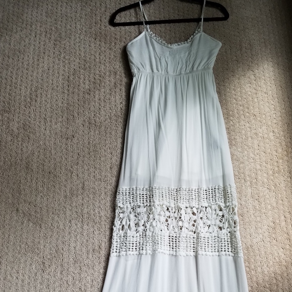 Anthropologie Crochet Lace Maxi Dress, S/M - Picture 6 of 8